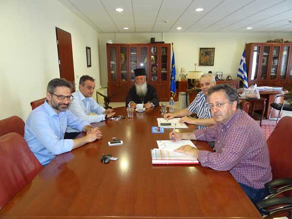 Συνάντηση εργασίας στην Περιφέρεια για το έργο της αναβάθμισης  του Τιάλειου Εκκλησιαστικού Γηροκομείου Κοζάνης