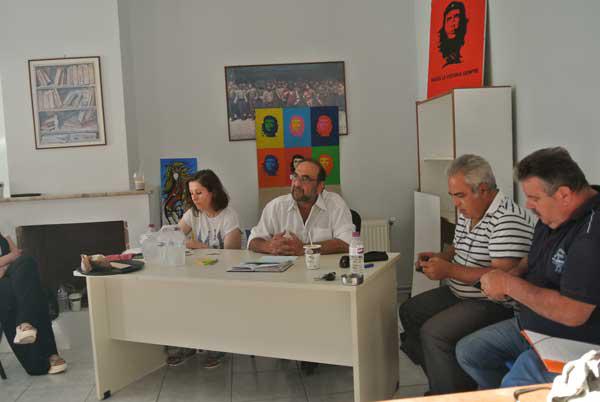 Αντιπροσωπεία κατοίκων του Βελβεντού στη Ν.Ε. του ΣΥΡΙΖΑ Κοζάνης για την επανασύσταση του Δήμου
