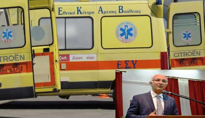 Το ρίσκο του δημάρχου Δεσκάτης να οδηγήσει ασθενοφόρο λόγω ελλείψεων