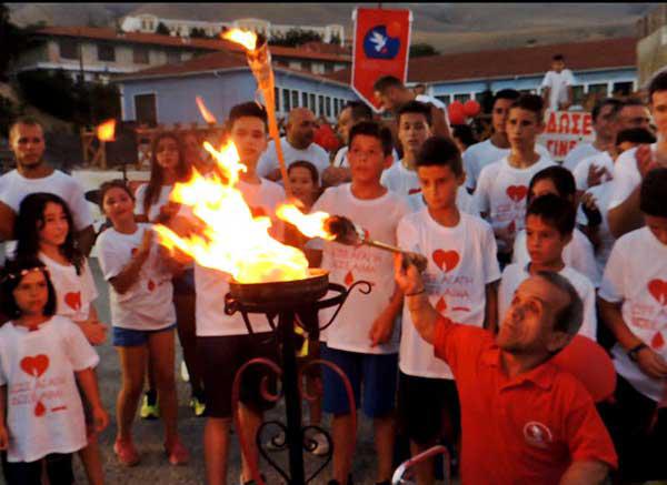 Η φλόγα της 14ης Πανελλήνιας Λαμπαδηδρομίας Συλλόγων Εθελοντών Αιμοδοτών στη Σιάτιστα
