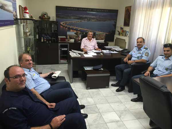 Δήμος Σερβίων – Βελβεντού: Συνάντηση Δημάρχου με τους Αστυνομικούς Διευθυντές Δυτ. Μακεδονίας και Κοζάνης