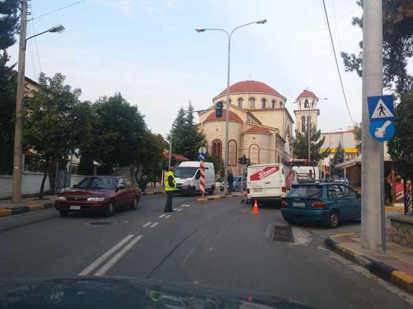 Εκτροπή της κυκλοφορίας στη Γκέρτσου στην οδό Οχρίδος