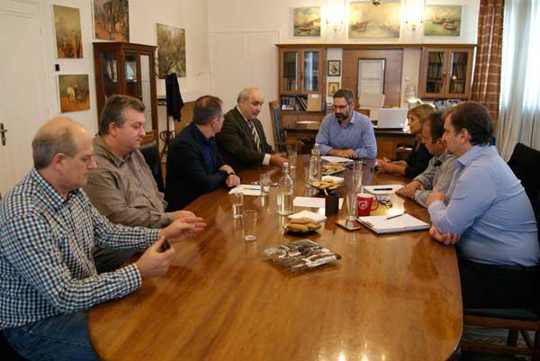 Το δημαρχείο Κοζάνης επισκέφθηκε ο υπουργός Μάρκος Μπόλαρης