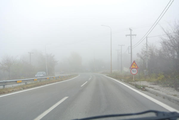 Πολύ ομίχλη στο δρόμο για Κοίλα