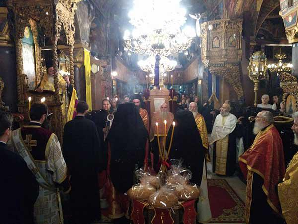 Πανηγυρικός εσπερινός για την εορτή της Αγίας Αικατερίνης της μεγαλομάρτυρος
