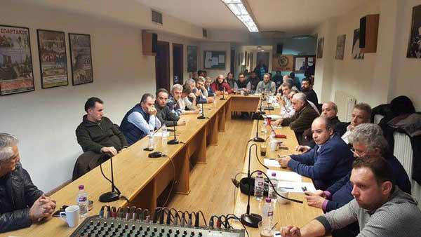 Ενημέρωση για την απεργία και θέματα ΔΕΗ στην συνεδρίαση του Δ.Σ. του “Σπάρτακου”