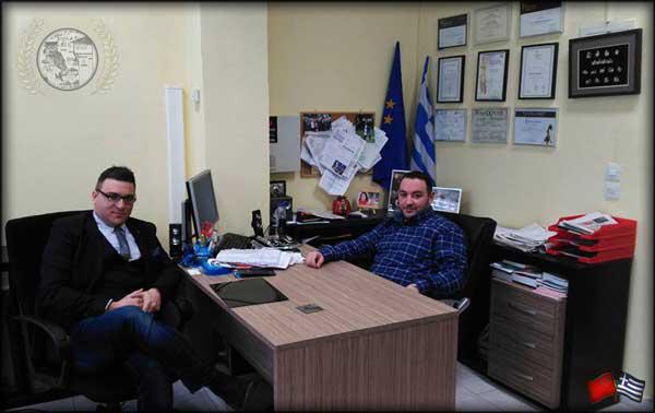 Συνάντηση του προέδρου της Ακαδημίας Γραμμάτων & Τεχνών Καστοριάς για θέματα γούνας