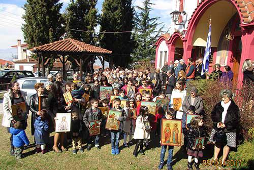 Η Κυριακή της Ορθοδοξίας 2017  στον Ιερό Ναό του Αγίου Διονυσίου Βελβεντού