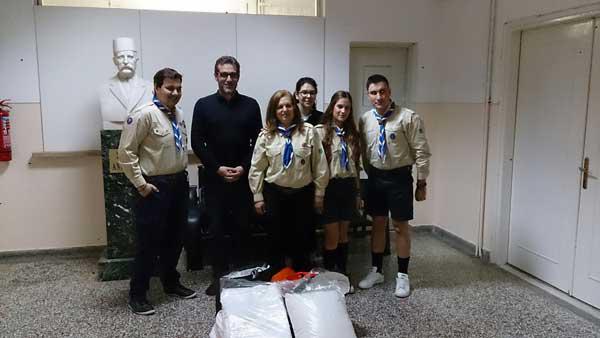 Οι Πρόσκοποι Κοζάνης δώρισαν σεντόνια και μαξιλαροθήκες στο Μαμάτσειο Νοσοκομείο