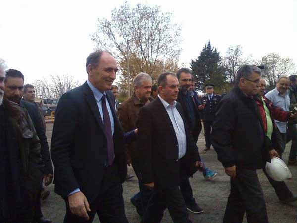 Στο διοικητήριο του Νότιου Πεδίου ο υπουργός Γιώργος Σταθάκης