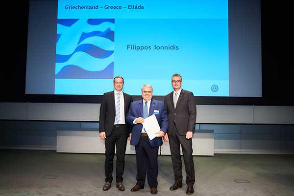 H Ιωαννίδης A.E. τιμήθηκε με την ανώτατη τιμητική διάκριση της Volkswagen