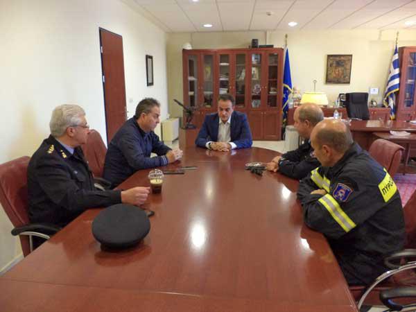 Επίσκεψη του Υπαρχηγού του Πυροσβεστικού Σώματος στον Περιφερειάρχη Δυτικής Μακεδονίας- Η Δυτική Μακεδονία στηρίζει έμπρακτα  το Πυροσβεστικό Σώμα