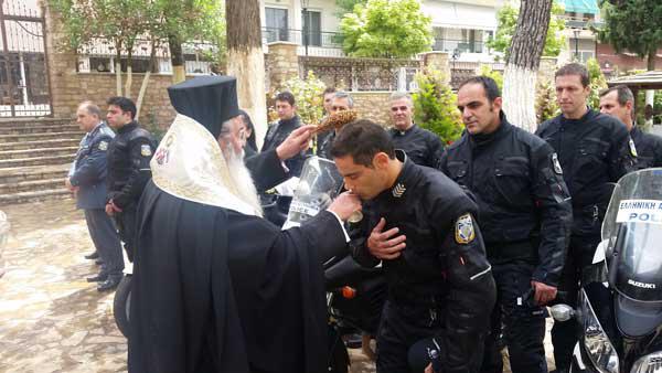 Τελέστηκε Αγιασμός των Ομάδων Δίκυκλης Αστυνόμευσης (ΔΙ.ΑΣ.) της Διεύθυνσης Αστυνομίας Κοζάνης στο Επισκοπείο