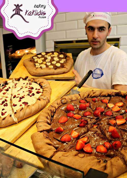 Choco-Pizza με συγκλονιστικές γεύσεις στα Kaklidis Bakery!