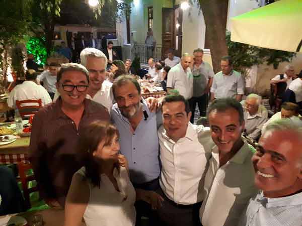 Για φαγητό στο “Οινοποιόν” ο Αλέξης Τσίπρας μετά την ομιλία  του στην Κοζάνη