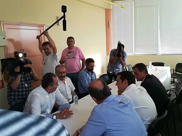 Συνάντηση Αλέξη Τσίπρα με εκπροσώπους του συντονιστικού για τη ΔΕΗ