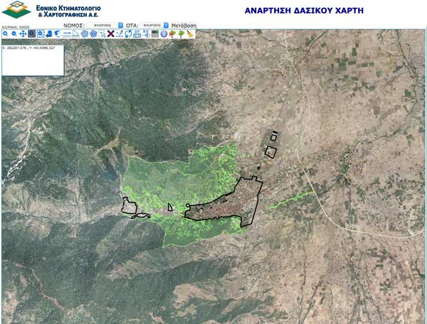 Ανακοίνωση για τους δασικούς χάρτες της Δημοτικής Κοινότητας Φλώρινας