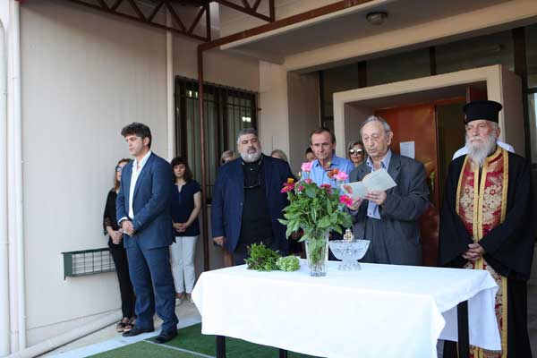 Ο Αντιπεριφερειάρχης Κοζάνης Παναγιώτης Πλακεντάς στον Αγιασμό στο Δημοτικό Σχολείο Λευκοπηγής