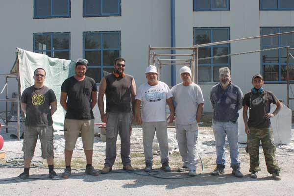 Ξεκίνησαν οι εργασίες του 1ου Συμποσίου Γλυπτικής στο Τρανόβαλτο Κοζάνης