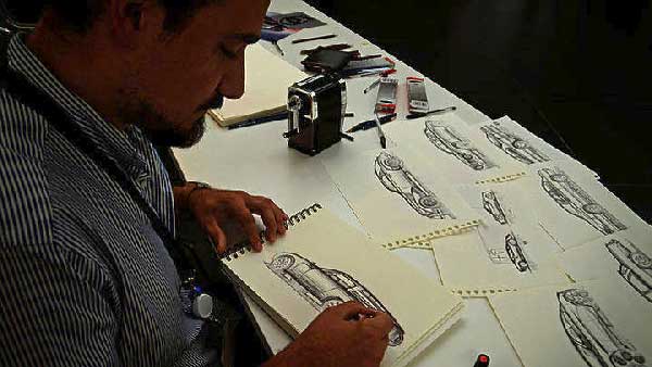 Ο Αλέξανδρος Λιώκης, από το ΤΕΙ Βιομηχανικού Σχεδιασμού Κοζάνης υπεύθυνος εξωτερικού σχεδιασμού της Alfa Romeo