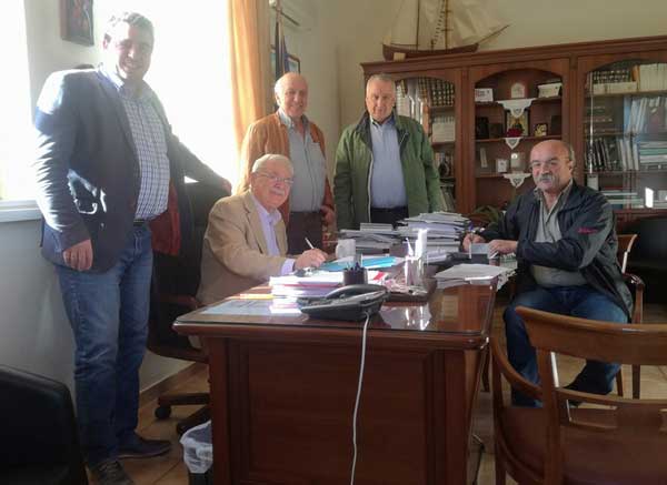 Υπογραφή σύμβασης στο Δήμο Βοΐου για βελτίωση οδού