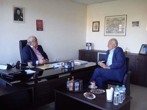 Επίσκεψη του Γιώργου Παρχαρίδη στην Εύξεινο Λέσχη Κοζάνης