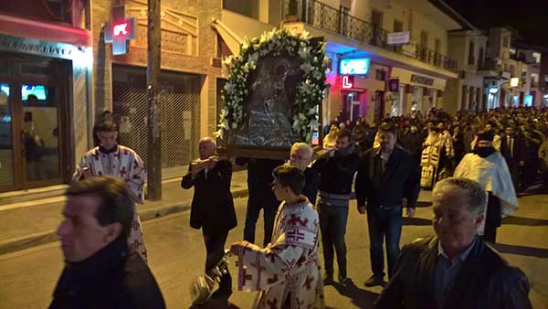 Περιφορά της εικόνας του πολιούχου Σιάτιστας Αγίου Δημητρίου