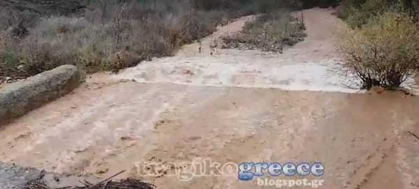 Υπερχείλισε ποταμός στην Καστοριά- Πλημμύρισαν δρόμοι, κινδύνεψαν οδηγοί [βίντεο]