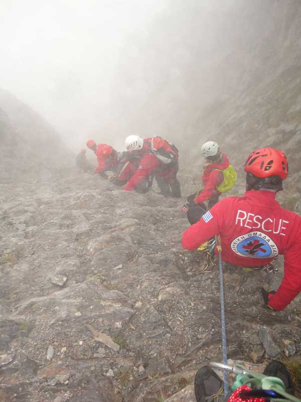 Διασώστες της ΕΟΔ Κοζάνης συμμετέχουν στη νέα επιχείρηση διάσωσης δύο ορειβατών στον Όλυμπο