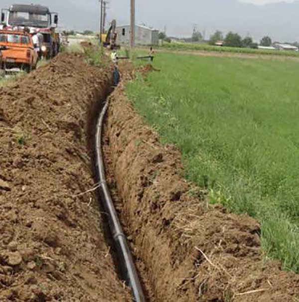Στο στάδιο της ανάθεσης το έργο κατασκευής εξωτερικού αγωγού ύδρευσης των Λαζαράδων