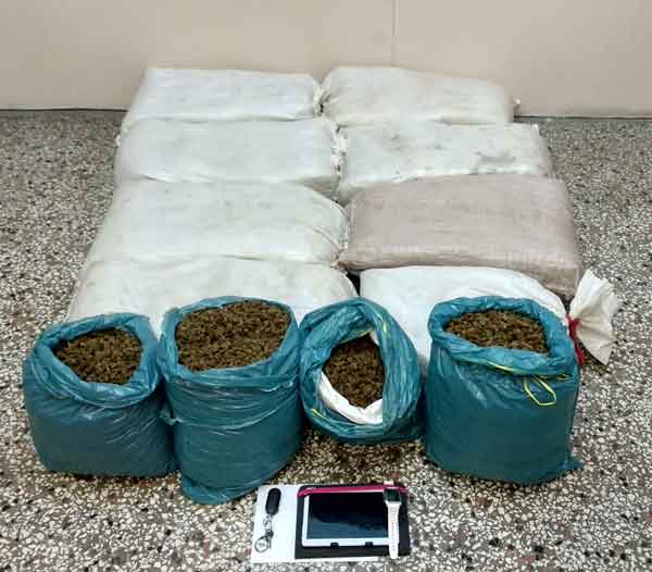 Δύο συλλήψεις για διακίνηση μεγάλης ποσότητας ακατέργαστης κάνναβης, βάρους 75 κιλών σε περιοχή της Καστοριάς