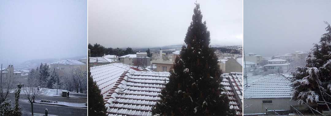 Ασθενής χιονόπτωση στην πόλη της Κοζάνης – Χωρίς προβλήματα στη Δυτική Μακεδονία