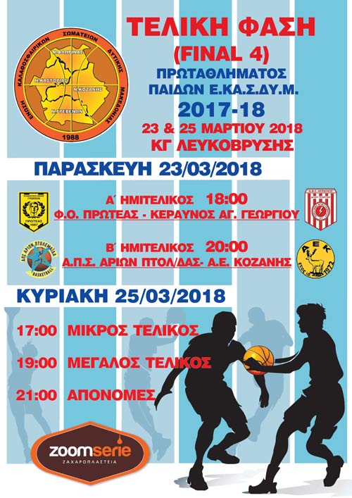 4ο FINAL FOUR πρωταθλήματος Παίδων