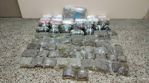 Συνελήφθη 34χρονος για διακίνηση μεγάλης ποσότητας ακατέργαστης κάνναβης, βάρους 55.7 κιλών σε περιοχή της Κοζάνης