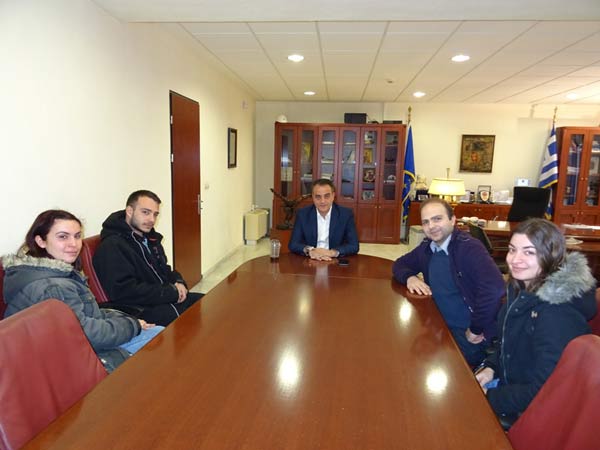 Η ομάδα ρομποτικής του Τμήματος Μηχανικών Πληροφορικής και Τηλεπικοινωνιών του Πανεπιστημίου Δυτικής Μακεδονίας επισκέφθηκε τον Περιφερειάρχη