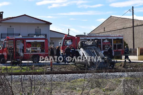 Νεκρός 34χρονος από τη σύγκρουση ΙΧ αυτοκίνητου με αμαξοστοιχία τρένου στη Φλώρινα