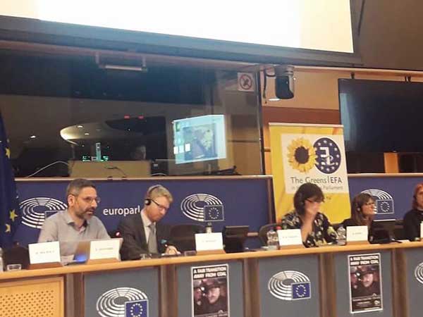 Ο Λευτέρης Ιωαννίδης στην εκδήλωση των Πρασίνων στο Ευρωπαϊκό Κοινοβούλιο
