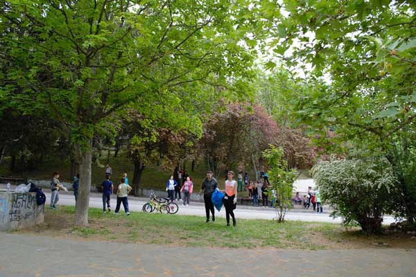 Ανάπλαση πάρκου Αγίας Παρασκεύης(λάκκος), στον Κρόκο Κοζάνης