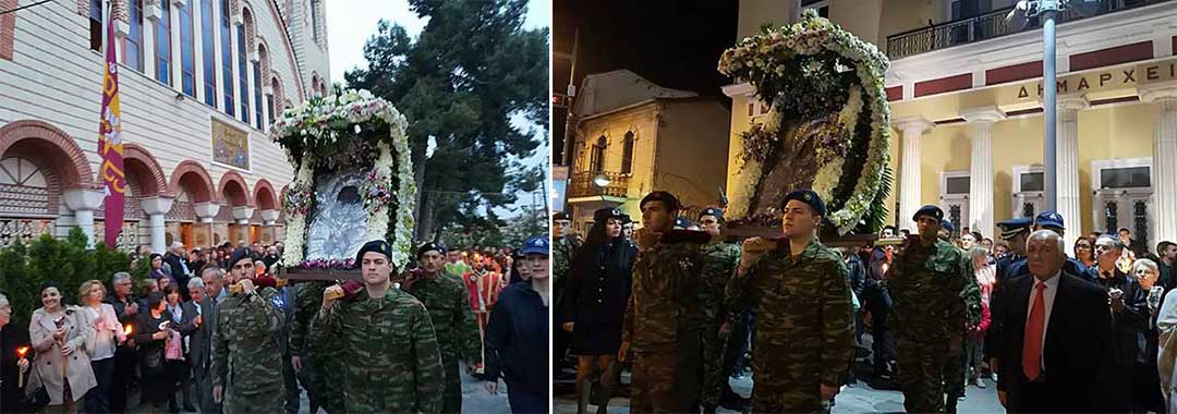 Πλήθος πιστών στη λιτανεία της εικόνας της Παναγίας της Ζιδανιώτισσας – Δείτε πολλές φωτογραφίες και βίντεο