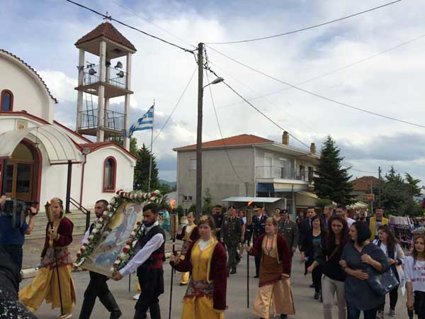 Παρουσία πολλών πιστών η Λιτάνευση της Εικόνας της Αναλήψεως στην Ακρινή (φωτογραφίες)