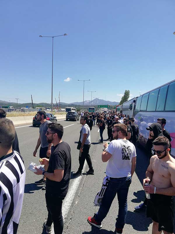 Οι Παοκτσήδες από την Κοζάνη καθ’οδόν για τον τελικό