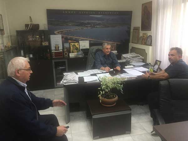 Συνάντηση Δημάρχου Σερβίων–Βελβεντού με Πρόεδρο τον πρόεδρο του ΕΒΕ Κοζάνης