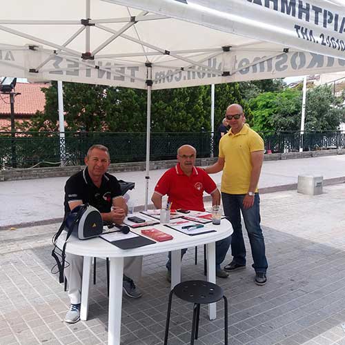 Ο Σύλλογος εθελοντών αιμοδοτών Κοζάνης στην πλατεία για την παγκόσμια ημέρα εθελοντή αιμοδότη
