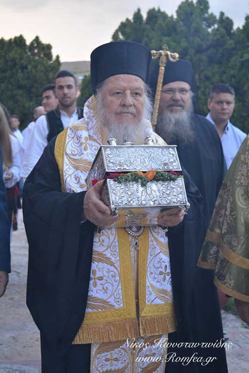 Υποδοχή της Τιμίας Κάρας του Οσίου Δαβίδ στην Κέλλη Φλώρινας (ΦΩΤΟ)