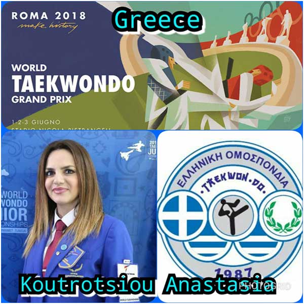 Η Κουτρότσιου Αναστασία, γυμνάστρια του Συλλόγου “Μακεδονική Δύναμη” στο στο grand prix της Ρώμης