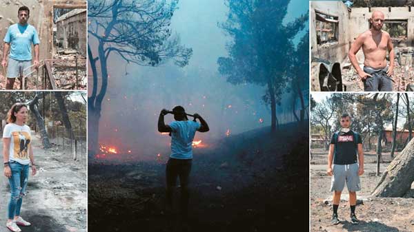 Οι ήρωες της φωτιάς στο Μάτι: Άγγελοι στις φλόγες