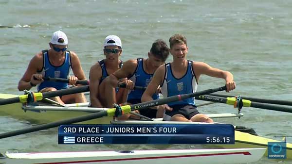 Την 3η θέση έλαβε στους ημιτελικούς αγώνες του Παγκοσμίου Πρωταθλήματος Κωπηλασίας η τετράκωπος άνευ, ο Θεόδωρος Λαπίκοφ