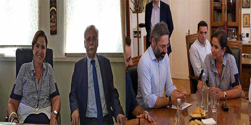 Η Ντόρα Μπακογιάννη στο δημαρχείο Κοζάνης και Βοΐου