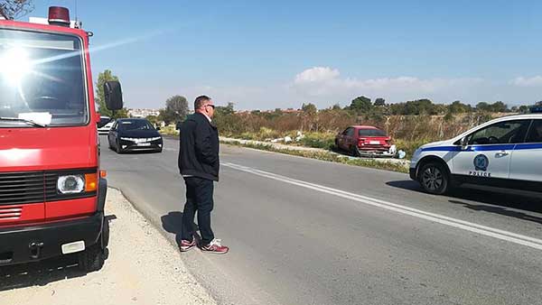 Τροχαίο στο δρόμο Κοζάνης-Καρυδίτσας με τρεις τραυματίες