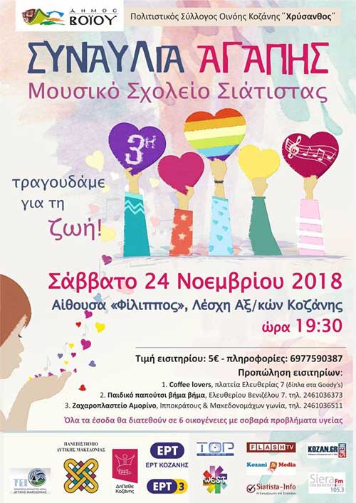 Συναυλία αγάπης από το Μουσικό Σχολείο Σιάτιστας